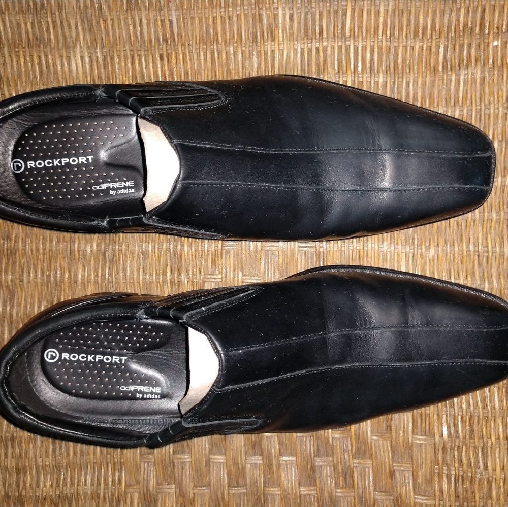 2 pairs Men's dress shoes. Rockport and Fredrena
